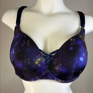 Torrid Curve Starlit 360 Back Smoothing Push-up Plunge Underwire Bra 44C